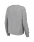 ფოტო #2 პროდუქტის Women's Heather Gray Vegas Golden Knights Knit Long Sleeve Tri-Blend T-shirt and Pants Sleep Set