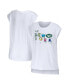 ფოტო #1 პროდუქტის Women's White New York Jets Greetings From Muscle T-shirt