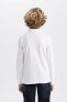 Erkek Çocuk Regular Fit Polo Yaka Pike Uzun Kollu Polo Tişört