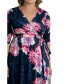 Фото #3 товара Women's Plus Size Cara Velvet Maxi Wrap Dress