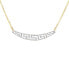 Фото #1 товара Macy's 14k Gold Necklace, Diamond Accent Tapered Greek Key Necklace