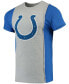 Фото #3 товара Men's Gray, Royal Indianapolis Colts Split T-shirt