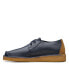 Фото #9 товара Clarks Seam Trek 26168529 Mens Blue Leather Oxfords & Lace Ups Casual Shoes