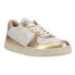 Фото #3 товара Diadora Mi Basket Low Metallic Dirty Lace Up Mens Gold, White Sneakers Casual S