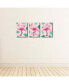 Фото #3 товара Pink Flamingo - Wall Art - 7.5 x 10 inches - Set of 3 Signs - Wash, Brush, Flush