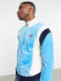 Фото #5 товара Fila velour zip through track top with logo in blue