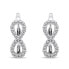 Infinity Sparkling Silver Earrings EA444W