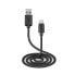 SBS Data cable and Type-C charger - 3 metres long - 3 m - USB A - USB C - USB 2.0 - Black