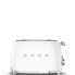 SMEG toaster TSF03WHEU (White) - 4 slice(s) - White - Steel - Buttons - Level - Rotary - 50's Style - China