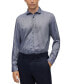 ფოტო #1 პროდუქტის Men's Structured Regular-Fit Dress Shirt