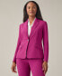 Women's One Button Notched Collar Blazer