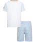 Фото #2 товара Little Boys Futura Logo Graphic T-Shirt & French Terry Shorts, 2 Piece Set
