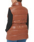 Фото #2 товара Trendy Plus Size Faux-Leather Puffer Vest