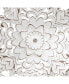 Фото #6 товара Medallion Trio Distressed White Floral 3-Piece Carved Wood Wall Decor Set