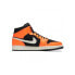 Фото #2 товара Кроссовки Nike Air Jordan 1 Mid Black Cone (Оранжевый)