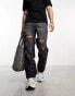 Фото #1 товара ASOS DESIGN baggy jeans with shredded detail in black