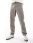 Dickies garyville hickory striped trousers in brown