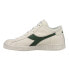 Фото #3 товара Diadora Game L Waxed Row Cut Lace Up Mens Green, Off White Sneakers Casual Shoe