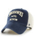 Фото #1 товара Men's '47 College Navy and White Seattle Seahawks Morgantown Trucker Clean Up Snapback Hat