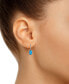 ფოტო #6 პროდუქტის Gemstone Leverback Earrings in 10K White Gold