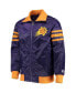 Фото #3 товара Men's Purple Phoenix Suns The Captain Ii Full-Zip Varsity Jacket