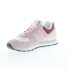 Фото #12 товара New Balance 574 U574OY2 Mens Pink Suede Lace Up Lifestyle Sneakers Shoes