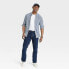 Фото #2 товара Men's Straight Fit Jeans - Goodfellow & Co Dark Blue 40x32