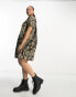 Фото #8 товара Noisy May Curve smock mini dress in leopard print