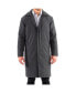 ფოტო #6 პროდუქტის Men's Zach Knee Length Jacket Top Coat Trench Wool Blend Overcoat