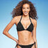 Фото #1 товара Women's Crochet Triangle Bikini Top - Shade & Shore Black 36C