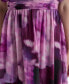 ფოტო #6 პროდუქტის Women's Printed Ruched-Waist Blouson-Sleeve Dress