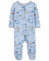 Фото #5 товара Baby Dinosaur Zip-Up PurelySoft Sleep & Play Pajamas Preemie (Up to 6lbs)