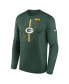 Фото #4 товара Men's Green Green Bay Packers Legend Icon Long Sleeve T-shirt