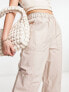 Фото #3 товара ASOS DESIGN clean pull on cargo trouser in stone