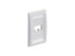 Фото #7 товара Panduit Wall Plate,Single Gang,2 Ports,Ivory CFPE2EIY