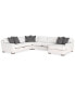 Фото #1 товара CLOSEOUT! Doverly 4-Pc. Fabric Sectional, Created for Macy's