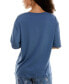 ფოტო #1 პროდუქტის Women's Round-Neck Dolman-Sleeve Pajama Shirt