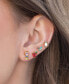 ფოტო #2 პროდუქტის Crystal Multi-Color Disney Princess Snow White Stud Earring Set