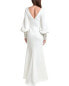 Фото #2 товара Badgley Mischka Scuba Gown Women's White 4