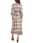 Фото #2 товара Sole Tatiana Linen-Blend Wrap Dress Women's