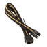 Фото #2 товара SilverStone EPS 8-Pin zu EPS/ATX 4+4-Pin Kabel, 300mm - schwarz/gold