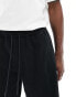 Фото #5 товара Abercrombie & Fitch mix and match icon logo french terry sweat shorts in black