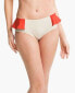 Фото #1 товара Marc Jacobs Womens Nude Orange Color Block Hipster Bikini Bottoms Size L