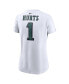 Фото #4 товара Women's Jalen Hurts White Philadelphia Eagles Player Name and Number T-shirt