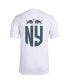 Фото #4 товара Men's White New York Red Bulls Team Jersey Hook AEROREADY T-shirt