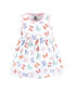 Toddler Girls Cotton Dress and Cardigan Set, Pastel Butterfly