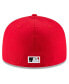 Фото #4 товара Men's Red Cincinnati Reds Cooperstown Collection Wool 59FIFTY Fitted Hat