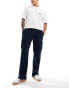 Фото #1 товара Jack & Jones wide fit linen mix cargo trouser in navy