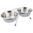 TRIXIE Double Stainless Steel Anti-vibration Feeder 21 cm Bowl