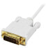 Фото #6 товара StarTech.com 3 ft Mini DisplayPort to DVI Active Adapter Converter Cable - mDP to DVI 1920x1200 - White - 0.9 m - Mini DisplayPort - DVI-D - Male - Male - Straight